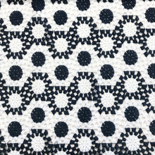 Load image into Gallery viewer, Geo Embroidered Lace - French Navy (Last Chance)
