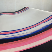 Load image into Gallery viewer, Striped Faille Deadstock - Pink/Cobalt
